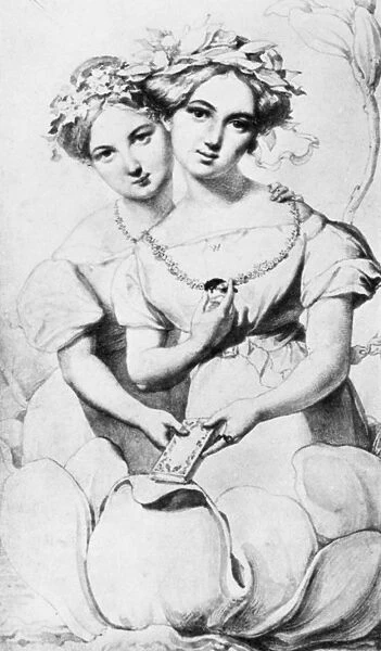 MENDELSSOHNs SISTERS. German composer Felix Mendelssohns sisters, Fanny (1805-1847)