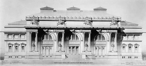METROPOLITAN MUSEUM, 1893. The facade of the Metropolitan Museum of Art in New York