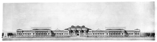 METROPOLITAN MUSEUM, c1893. The proposed facade of the Metropolitan Museum of Art in New York
