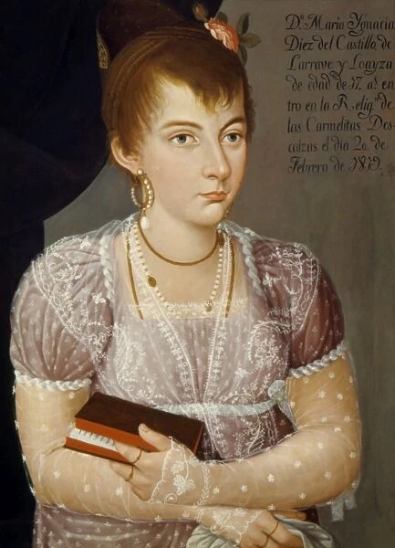 MEXICAN LADY, 1819. Portrait of Dona Maria Ignacia Diez