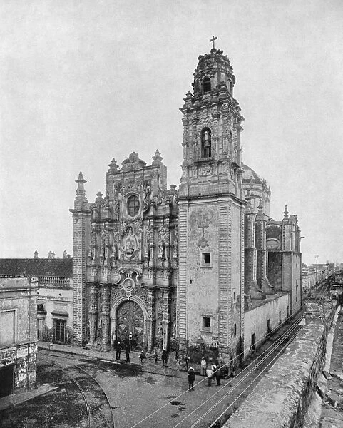 MEXICO: CHURCH, c1890. La Santisima Church in Mexico City, Mexico. Photograph, c1890