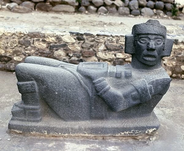 MEXICO: TOLTEC ALTAR. Toltec chac-mool stone altar where human sacrifice was made. From Tula, Mexico, 977-1160 A. D