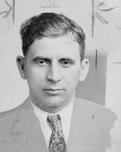MEYER LANSKY (1902-1983). American gangster. Mugshot photograph, 1930s