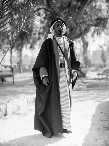 MIDDLE EAST: BEDOUIN SHEIKH. A Bedouin sheikh in the Middle East. Photograph, 1932