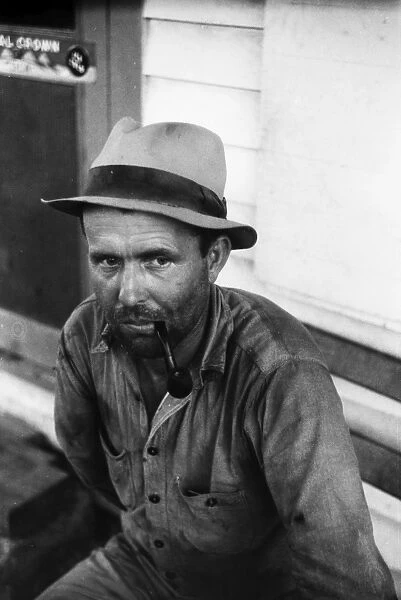 MIGRANT WORKER, 1940. A Migrant Texan farm worker at Belcross, North Carolina