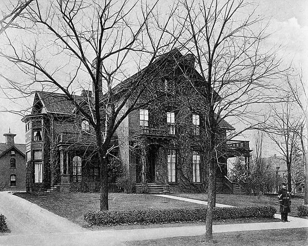 Milburn Residence, Buffalo, New York, where President William McKinley died after being fatally shot, 14 September 1901. Photopostcard, c1910