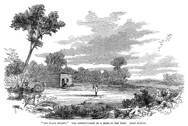 MINNESOTA TERRITORY, 1857. The Claim Shanty. The Commencement of a Home in the West