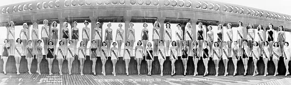 MISS AMERICA, 1953. The contestants of the 1953 Miss America Pageant. Photograph