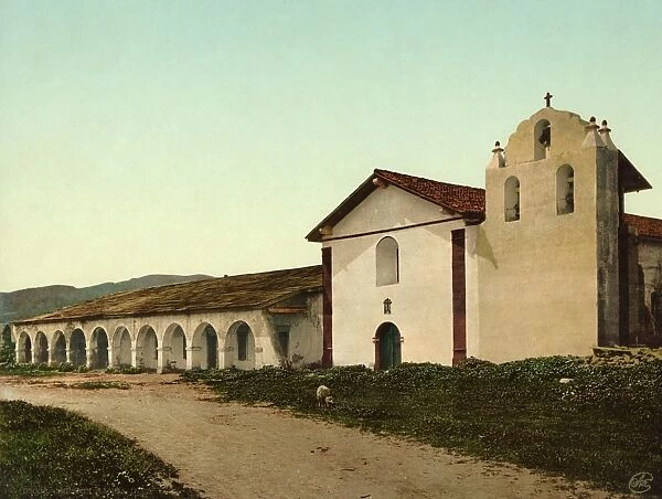 MISSION SANTA INES, c1898. Mission built in 1804 by Father Estevan Tapis at Solvang, California