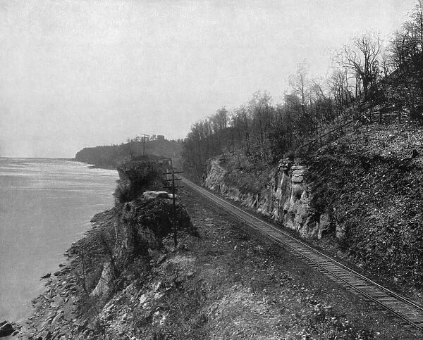 MISSISSIPPI RIVER, c1890. The Palisades on the Mississippi River. Photograph, c1890