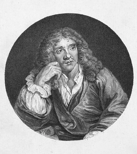 MOLIERE (1622-1673). Pseudonym of Jean Baptiste Poquelin. French actor and playwright. Line engraving, English, 1789