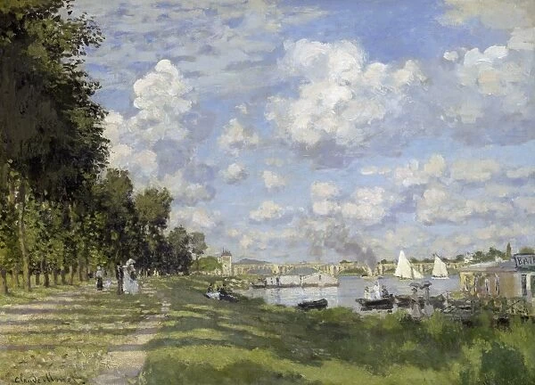 MONET: BASSIN D ARGENTEUIL. Oil on canvas, Claude Monet, c1872