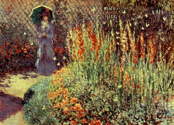 MONET: GLAIEULS, c1876. Les Glaieuls. Oil on canvas by Claude Monet, c1876