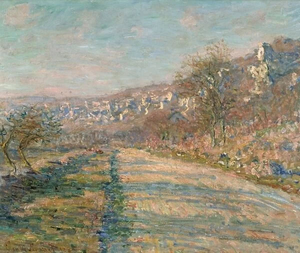MONET: LA ROCHE-GUYON, 1880. Road of La Roche-Guyon. Oil on canvas, Claude Monet