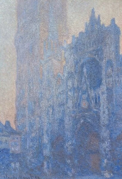 MONET: ROUEN CATHEDRAL. Rouen Cathedral Facade and Tour d Albane (Morning Effect)