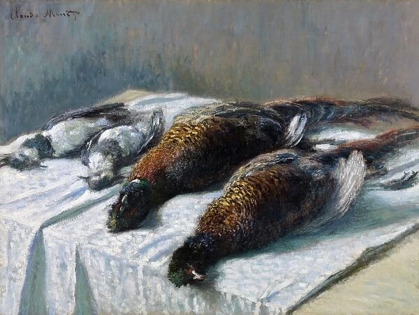 MONET: SILL LIFE, 1879. Still Life with Pheasants and Plovers. Oil on canvas