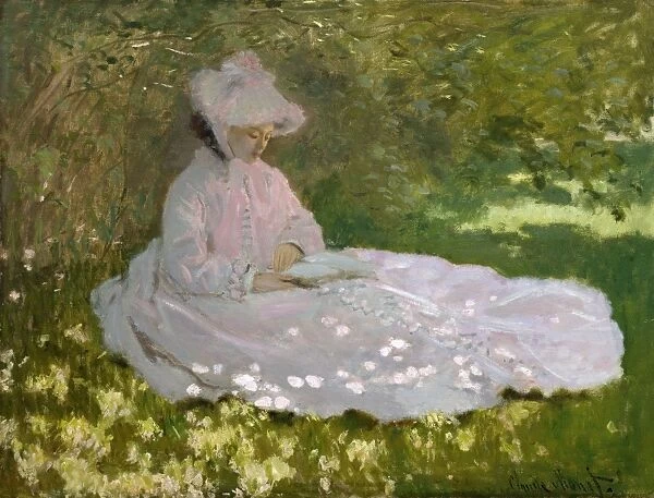 MONET: SPRINGTIME, 1872. Oil on canvas, Claude Monet, 1872