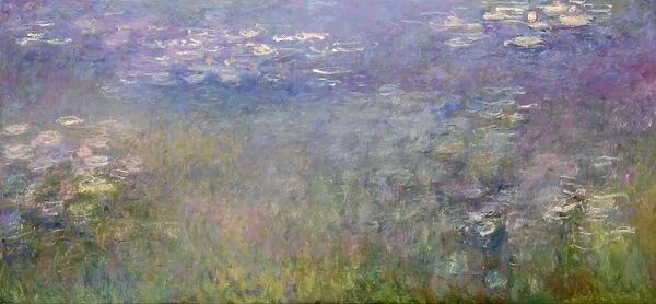 MONET: WATER LILIES, C1920. Oil on canvas, Claude Monet, c1920