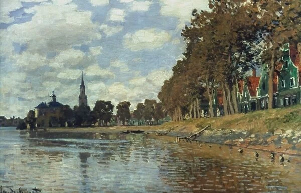 MONET: ZaNDAM (HOLLAND). Oil on canvas, 1871, by Claude Monet