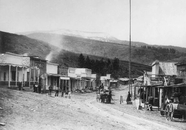 MONTANA: PIONEER CITY. Where the first gold camp was established in 1860. Photographed by F