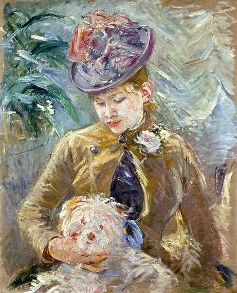 MORISOT: PAULE GOBILLARD. Portrait of Paule Gobillard, niece of the the artist, Berthe Morisot. Oil on canvas, c1887