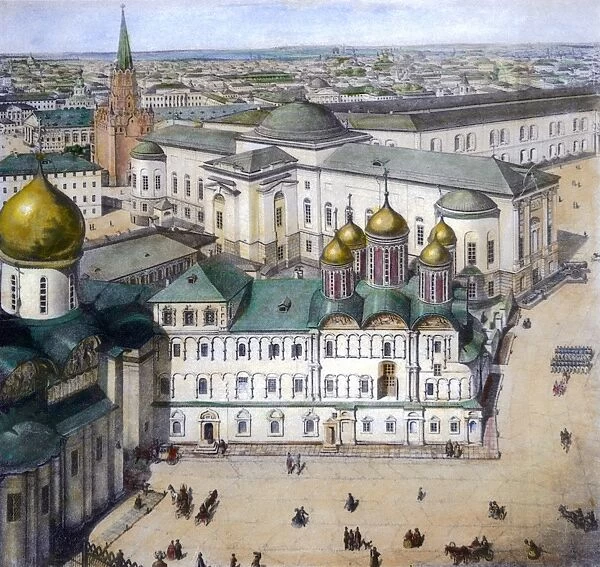 MOSCOW, c1845. View of Moscow, Russia, c1845