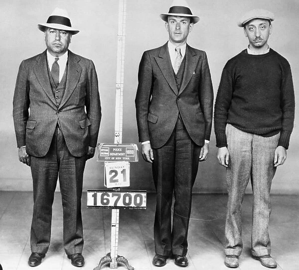 MUG SHOT, 1933. A New York City Police Department mug shot of American gangsters Waxey Gordon