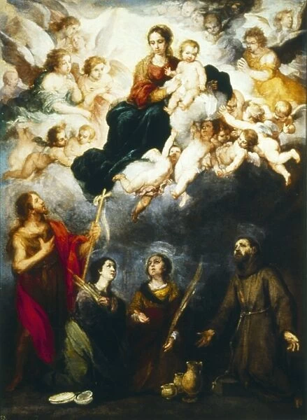 MURILLO: VIRGIN AND CHILD. The Virgin and Child with Saints