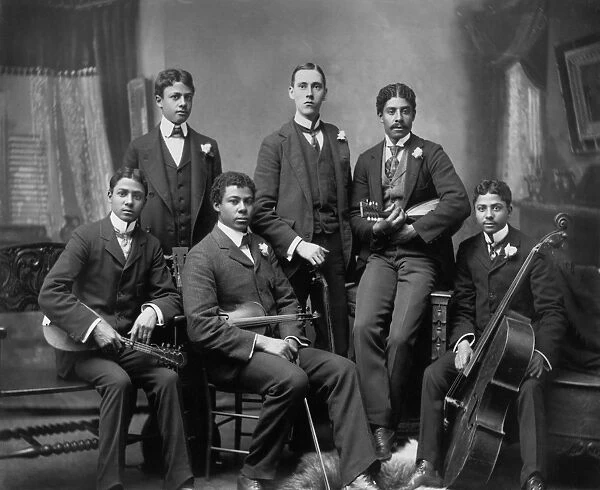 MUSIC ENSEMBLE, c1899. The Summit Avenue Ensemble in Atlanta, Georgia. Photograph by Thomas E