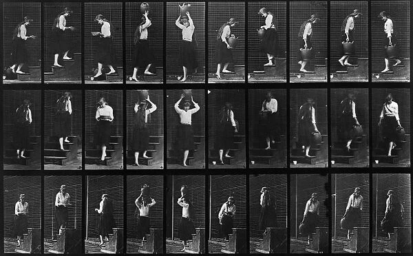 MUYBRIDGE: LOCOMOTION. Photographic study of a series of consecutive images of