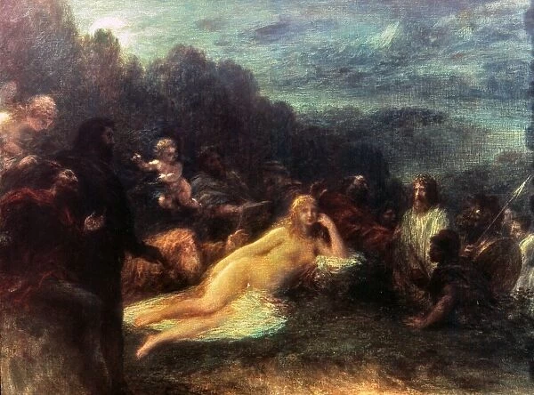 MYTHOLOGY: HELEN OF TROY. Oil on canvas by Henri Fantin-Latour, 1892