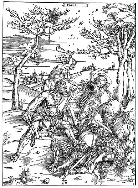 MYTHOLOGY: HERCULES. Woodcut, c1496, by Albrecht Durer