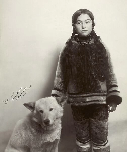 NANCY COLUMBIA (1893-1959). Inuit girl born at the Worlds Columbian Exposition in Chicago