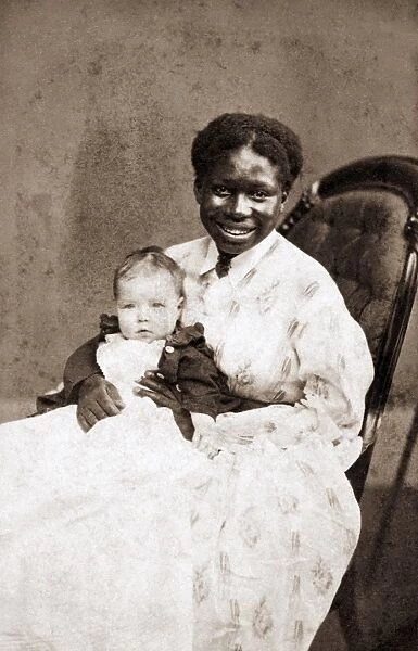NANNY & CHILD, c1865. Photograph, c1865