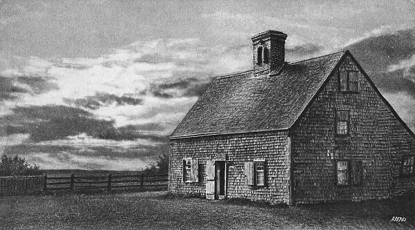 NANTUCKET: COFFIN HOUSE. The Jethro Coffin House, built in 1686, on Nantucket, Massachusetts