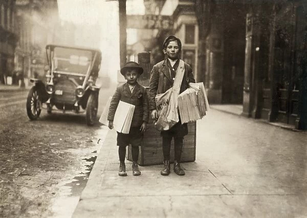 NASHVILLE: NEWSBOYS, 1910. Two newboys selling newspapers in Nashville, Tennessee