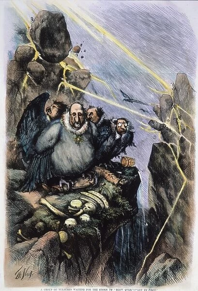 NAST: BOSS TWEED, 1871. One of Thomas Nasts vitriolic cartoon attacks on William M