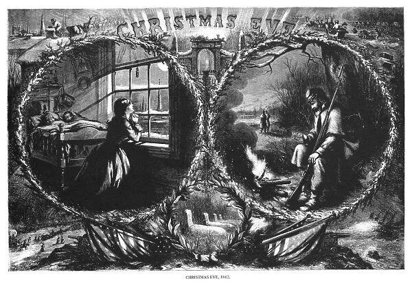 NAST: CHRISTMAS EVE, 1862. Christmas Eve during the Civil War