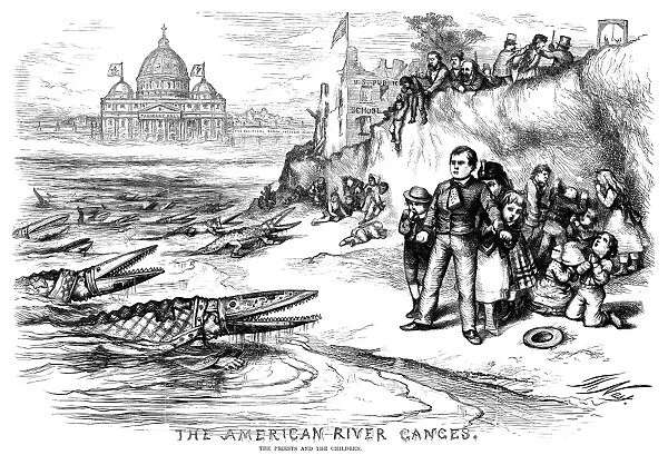 NAST: STATE AID CARTOON. The American River Ganges