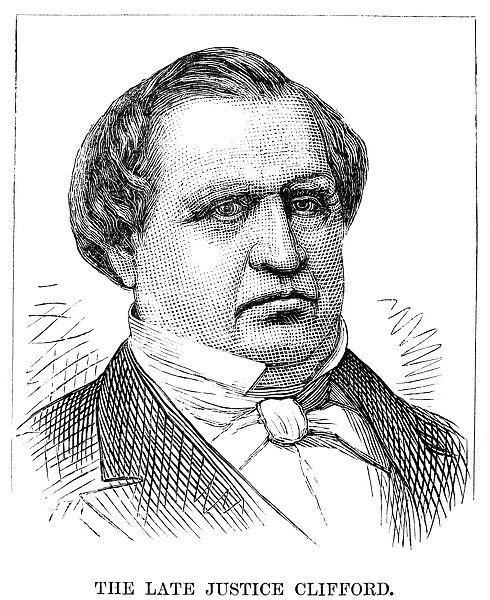 NATHAN CLIFFORD (1803-1881). American jurist. Wood engraving, American, 1881