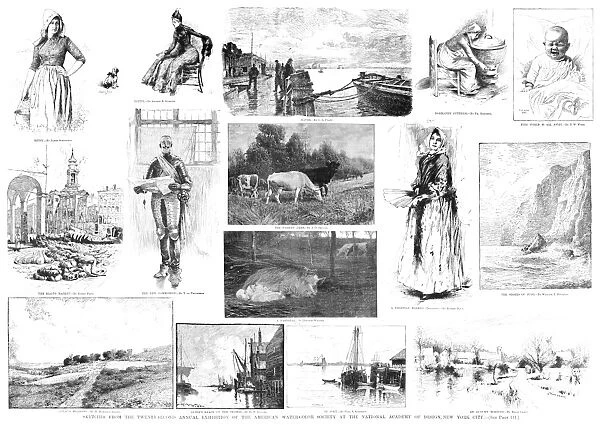 NATIONAL ACADEMY SHOW. Sketches from the Twenty-Second Annual Exhibition of the