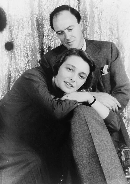 NEAL AND DAHL, 1954. British writer Roald Dahl with his wife, American actress Patricia Neal. Photograph by Carl Van Vechten, 20 April 1954