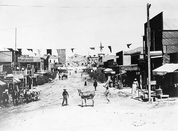 NEVADA: MAIN STREET, 1903. Main Street, Goldfield, Nevada, photographed in 1903