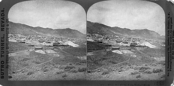 NEVADA: VIRGINIA CITY. View of the mining town, Virginia City, Nevada