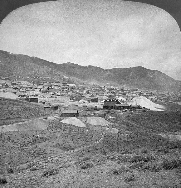 NEVADA: VIRGINIA CITY. View of the mining town, Virginia City, Nevada