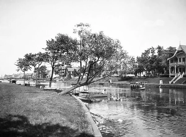 NEW JERSEY, 1905. Wesley Lake, Ocean Grove, New Jersey, in 1905