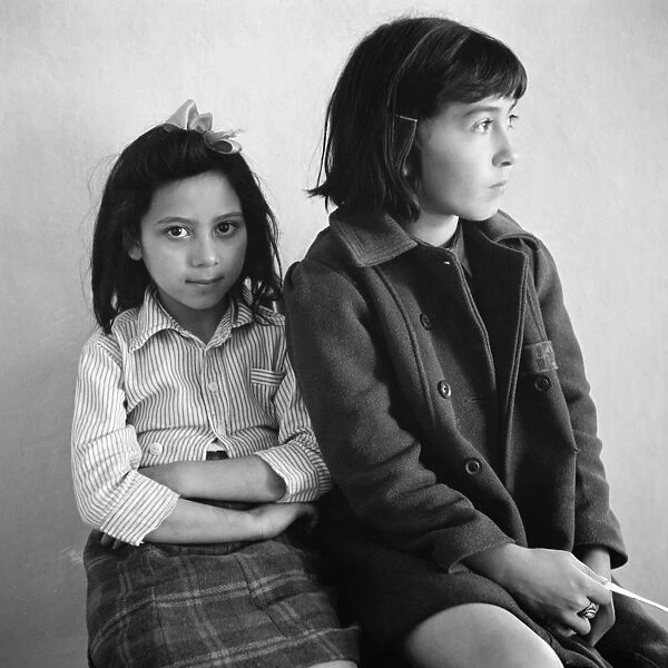 NEW MEXICO: HEALTH CLINIC. Young patients in the waiting room of a clinic operated