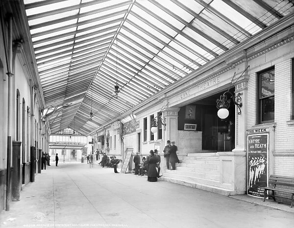 NEW ORLEANS: ARCADE, c1906. A view of the arcade of the Crescent and Tulane Theatres