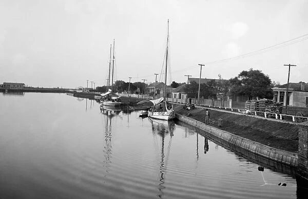 NEW ORLEANS: BAYOU, c1905. Sailboats on the Bayou St. John in New Orleans, Louisiana