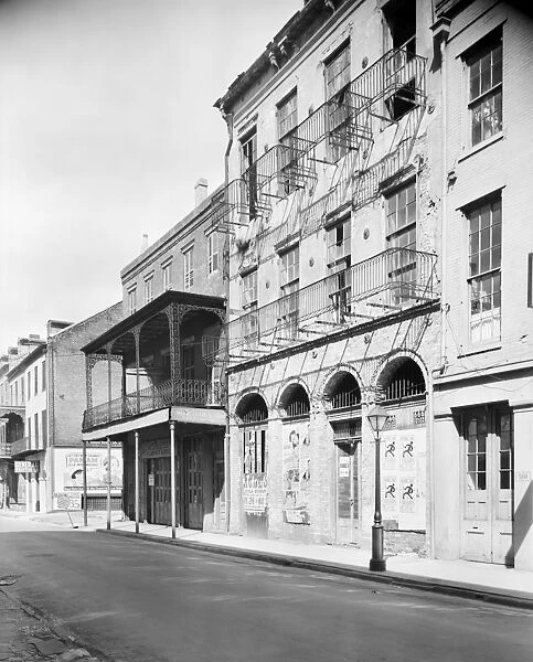 NEW ORLEANS: PHARMACY. A view of the Dufilho Pharmacy at 512 Chartres Street in New Orleans